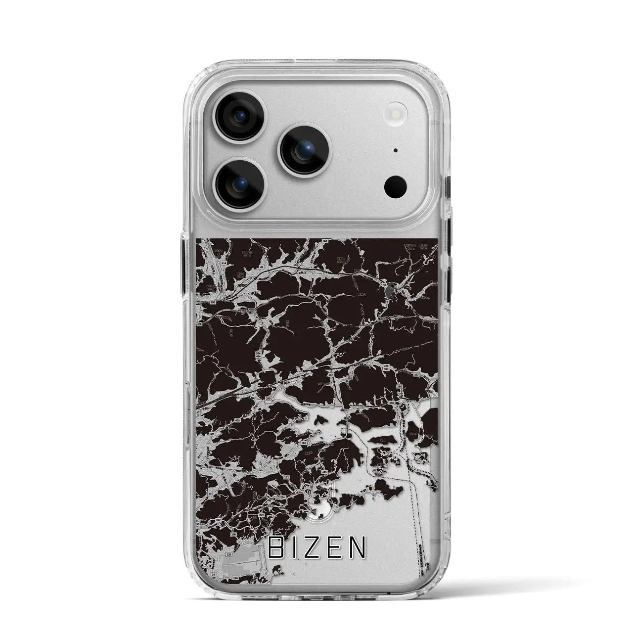 【備前(岡山県)】地図柄iPhoneケース(MagSafeタイプ)