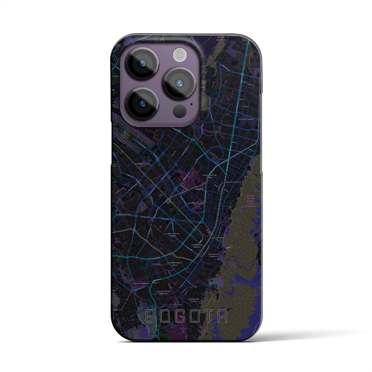 【ボゴタ(コロンビア)】地図柄iPhoneケース(バックカバータイプ)