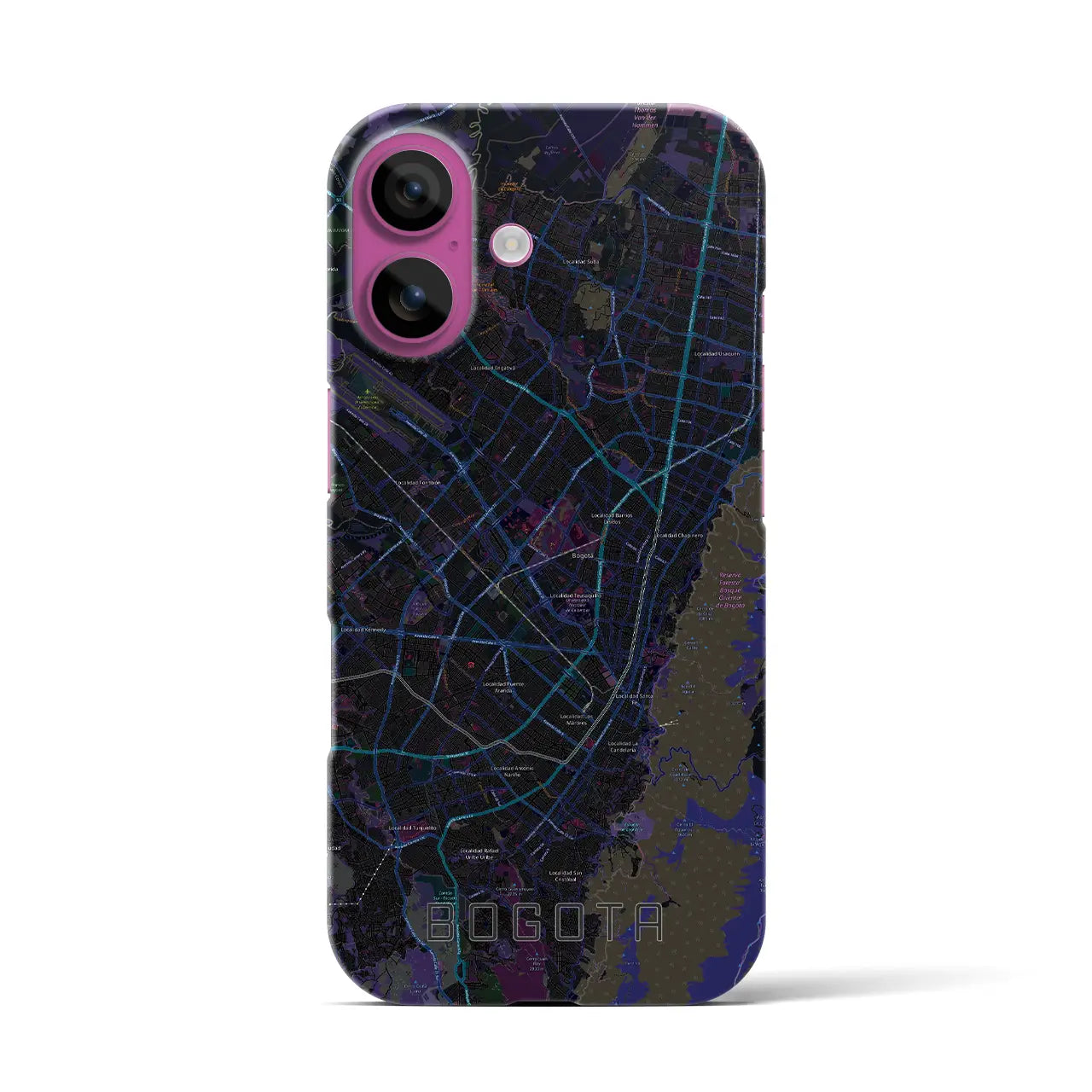 【ボゴタ(コロンビア)】地図柄iPhoneケース(バックカバータイプ)