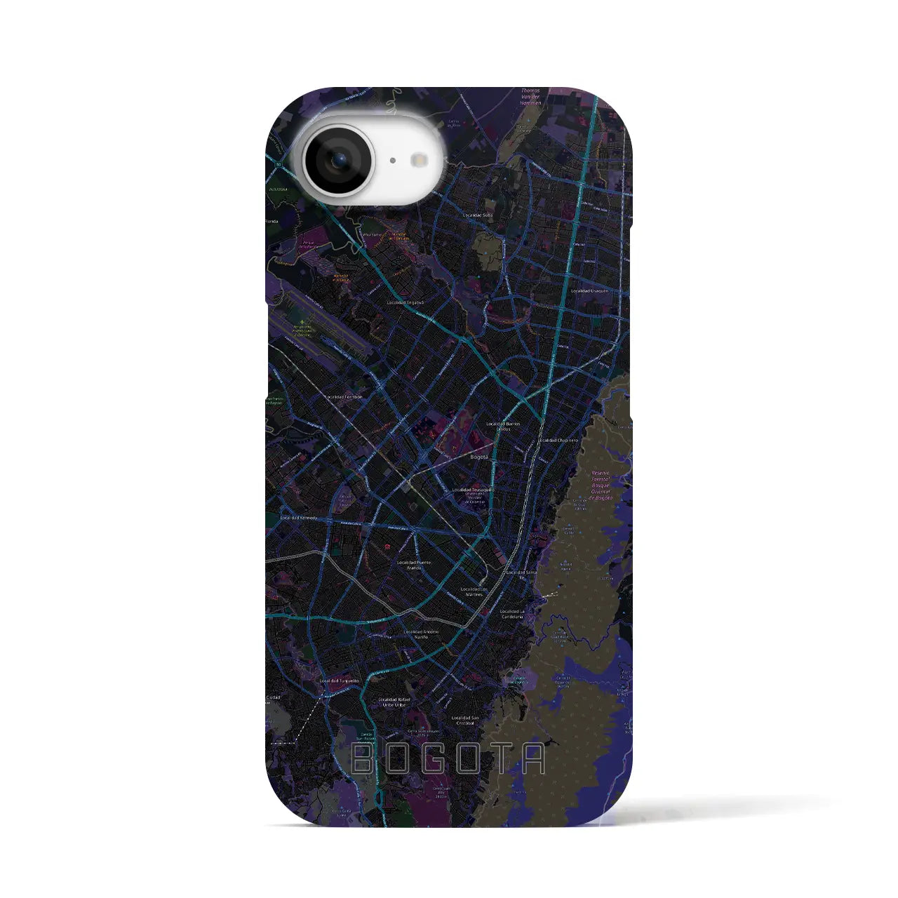 【ボゴタ(コロンビア)】地図柄iPhoneケース(バックカバータイプ)