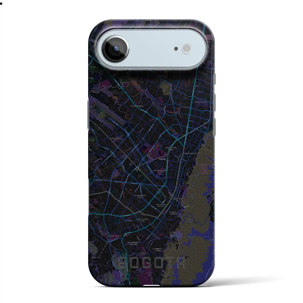 【ボゴタ(コロンビア)】地図柄iPhoneケース(バックカバータイプ)