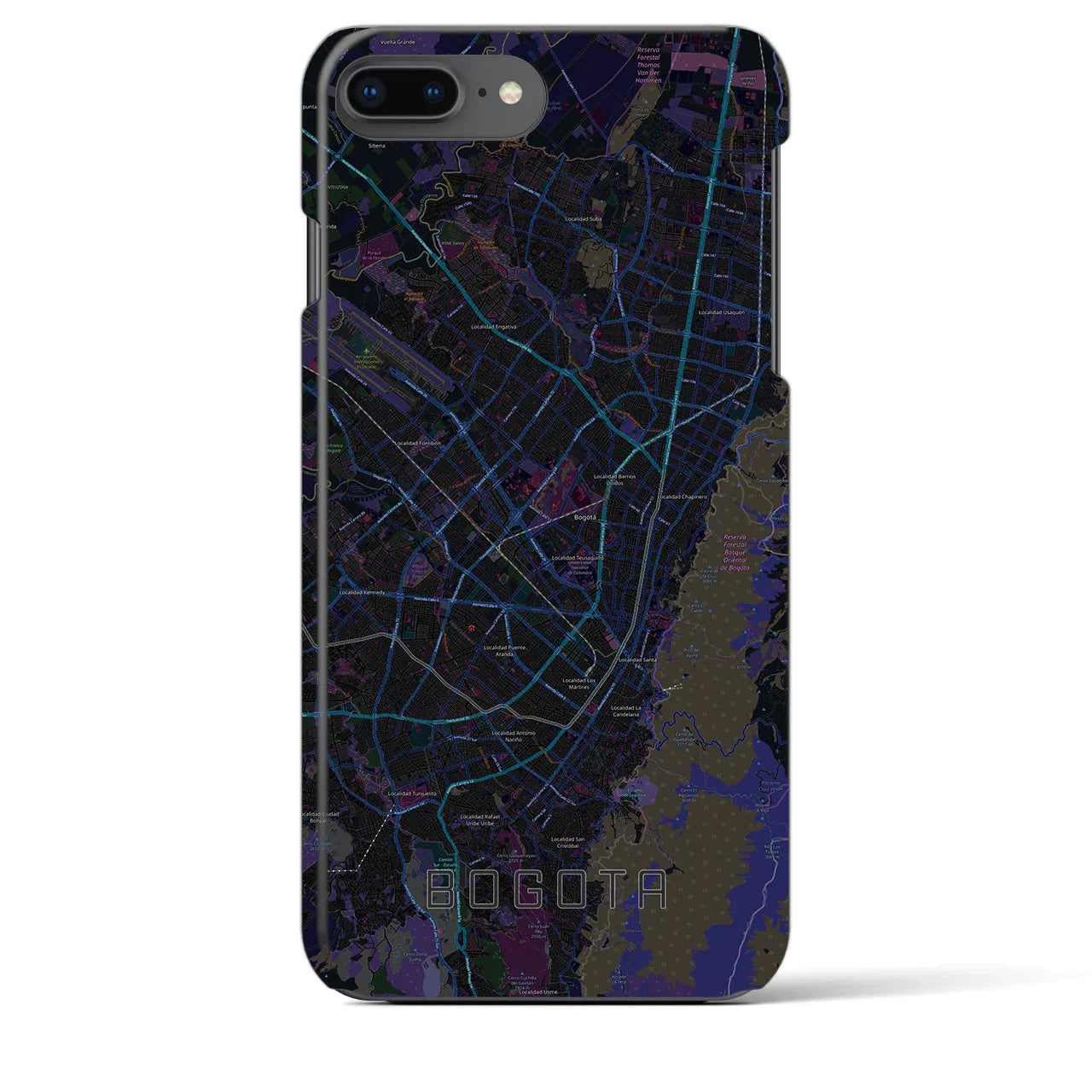【ボゴタ(コロンビア)】地図柄iPhoneケース(バックカバータイプ)