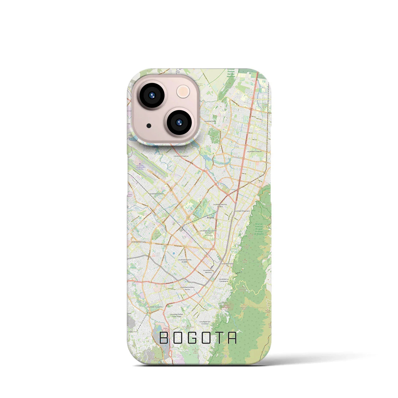 【ボゴタ(コロンビア)】地図柄iPhoneケース(バックカバータイプ)