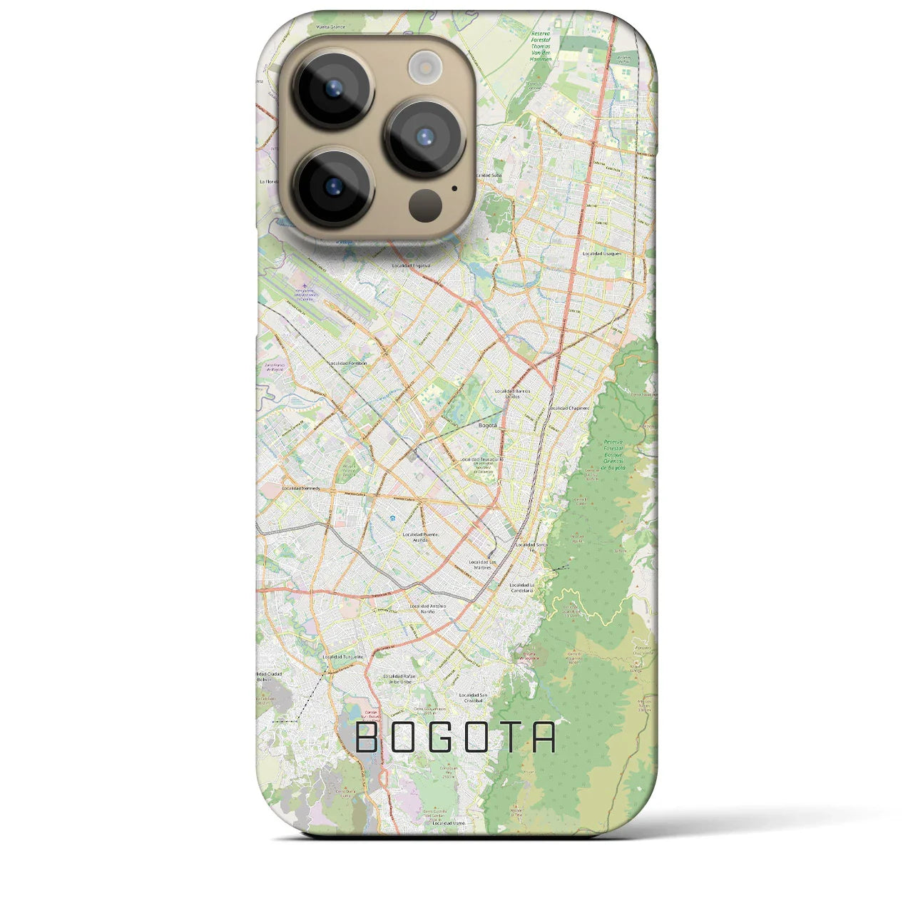 【ボゴタ(コロンビア)】地図柄iPhoneケース(バックカバータイプ)