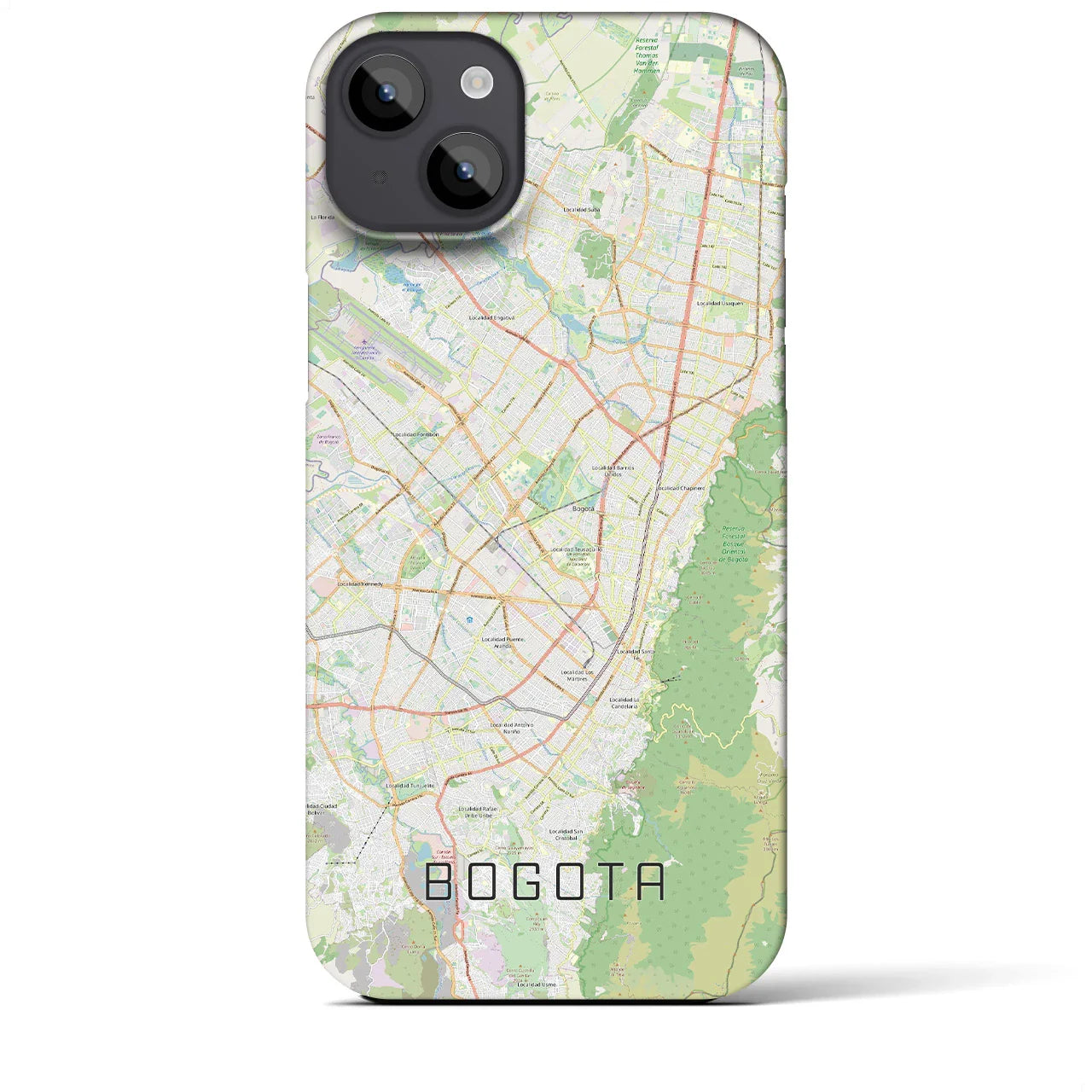 【ボゴタ(コロンビア)】地図柄iPhoneケース(バックカバータイプ)