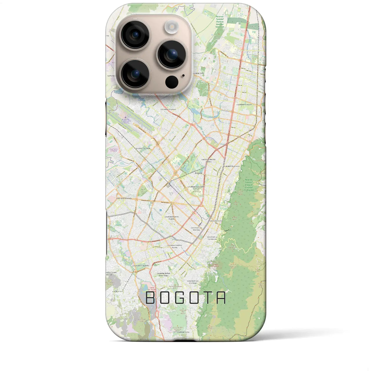 【ボゴタ(コロンビア)】地図柄iPhoneケース(バックカバータイプ)