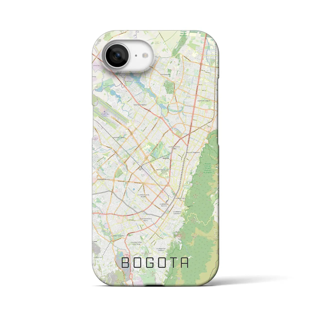 【ボゴタ(コロンビア)】地図柄iPhoneケース(バックカバータイプ)