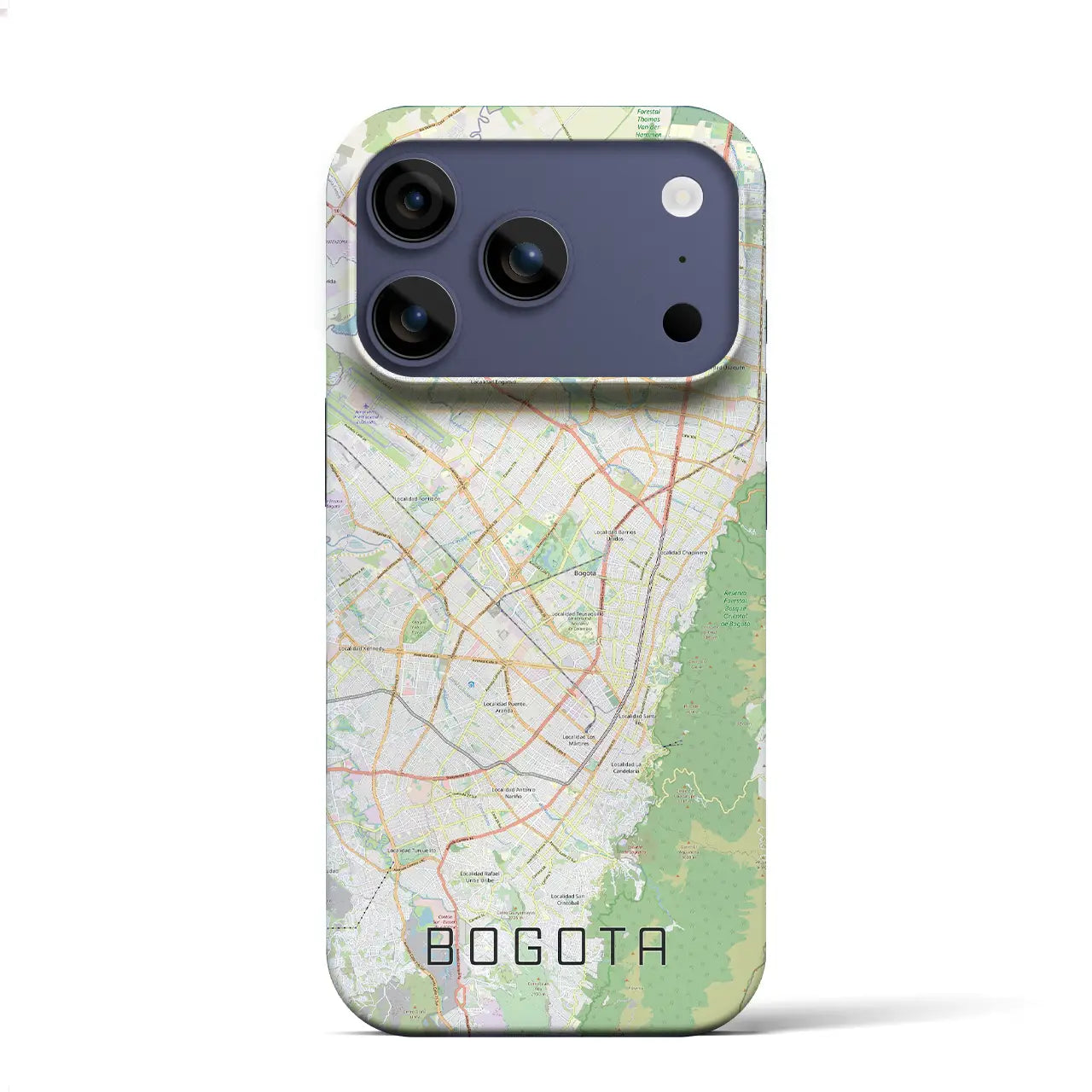 【ボゴタ(コロンビア)】地図柄iPhoneケース(バックカバータイプ)