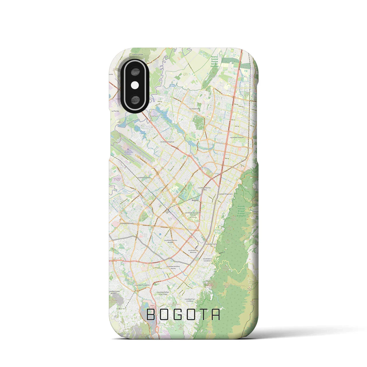【ボゴタ(コロンビア)】地図柄iPhoneケース(バックカバータイプ)