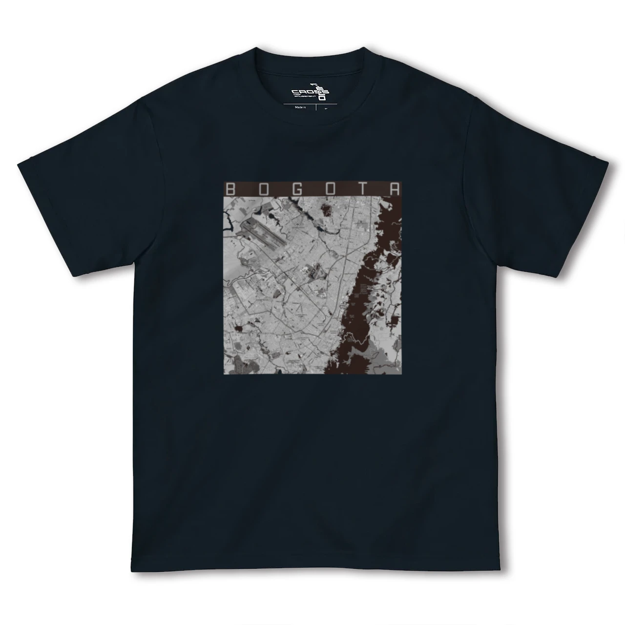 【ボゴタ(コロンビア)】地図柄ヘビーウェイトTシャツ