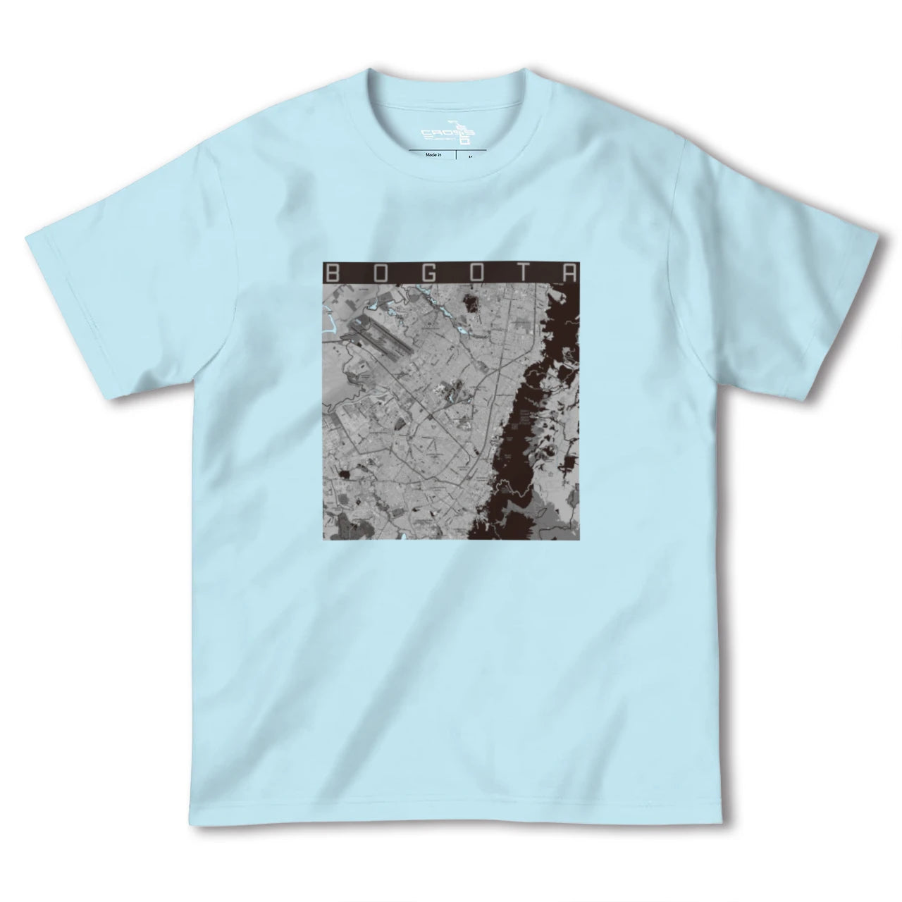 【ボゴタ(コロンビア)】地図柄ヘビーウェイトTシャツ