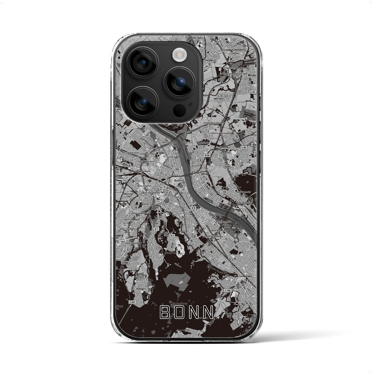 【ボン(ドイツ)】地図柄iPhoneケース(クリアタイプ)