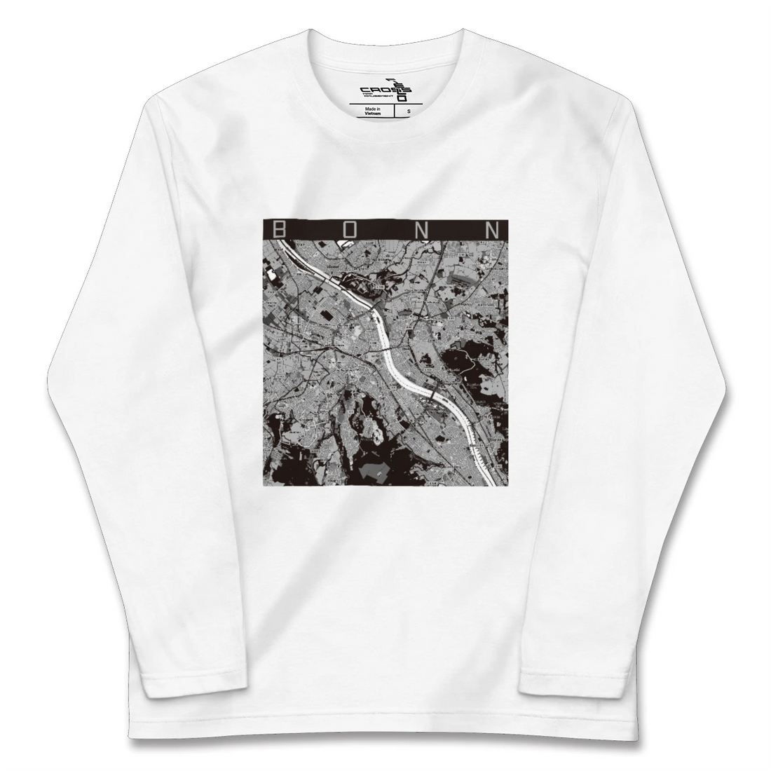 【ボン(ドイツ)】地図柄ロングスリーブTシャツ