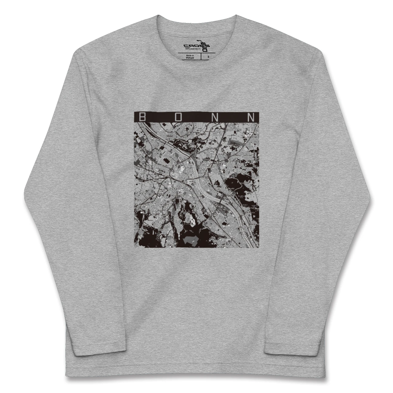 【ボン(ドイツ)】地図柄ロングスリーブTシャツ