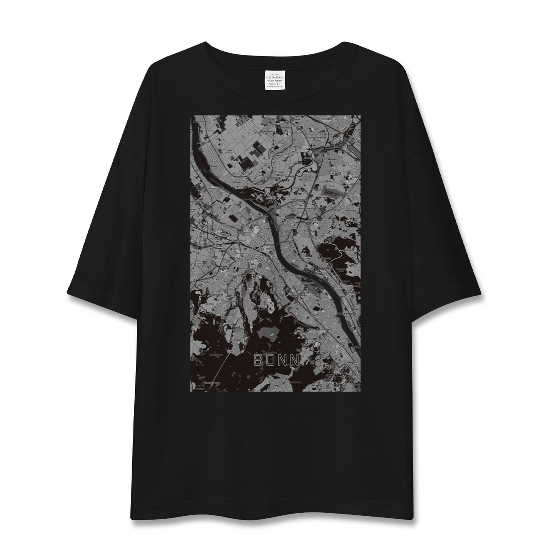 【ボン(ドイツ)】地図柄ビッグシルエットTシャツ