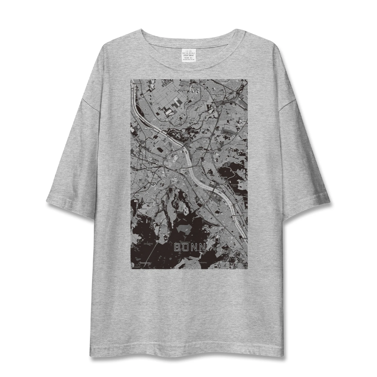 【ボン(ドイツ)】地図柄ビッグシルエットTシャツ
