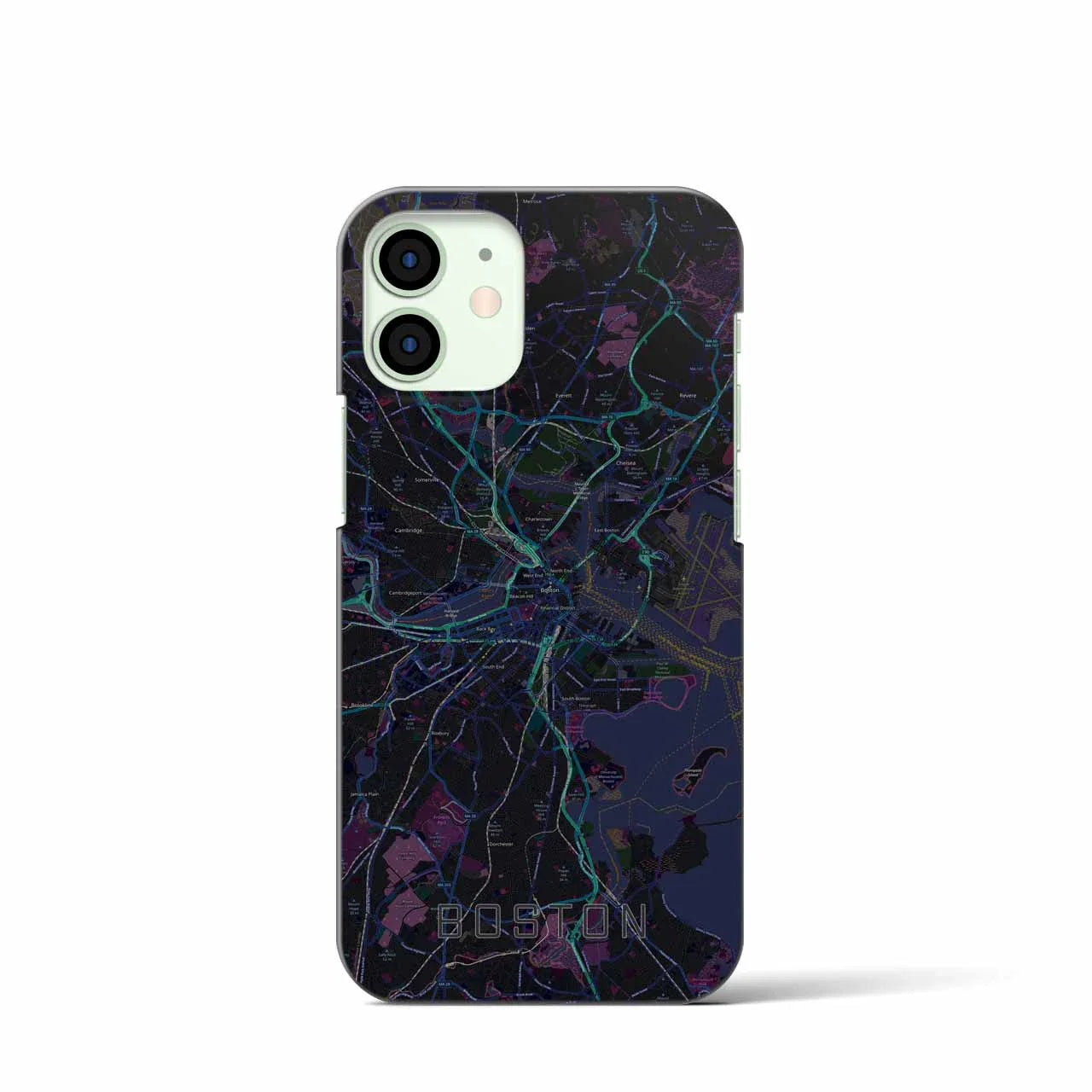 【ボストン(アメリカ)】地図柄iPhoneケース(バックカバータイプ)
