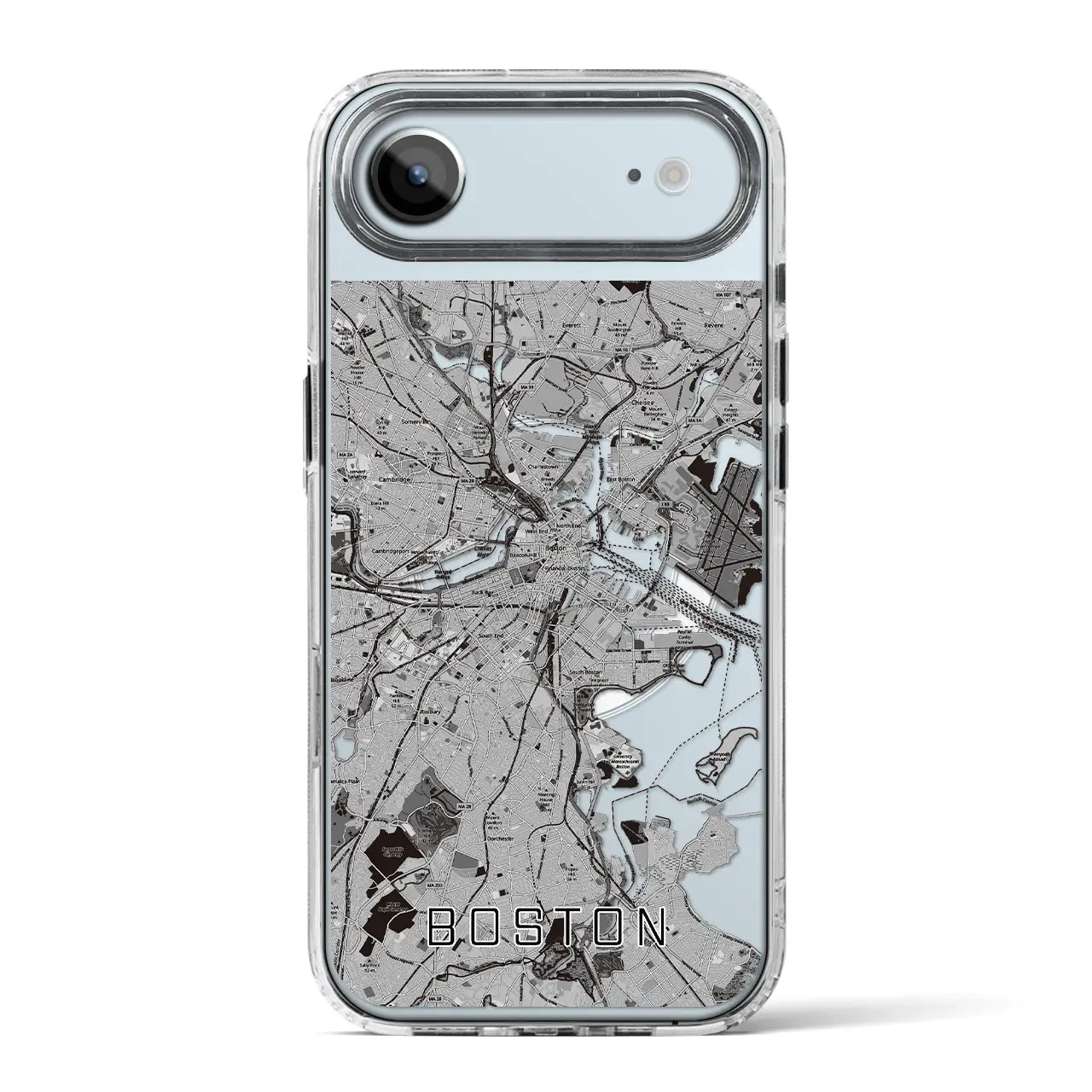 【ボストン(アメリカ)】地図柄iPhoneケース(MagSafeタイプ)