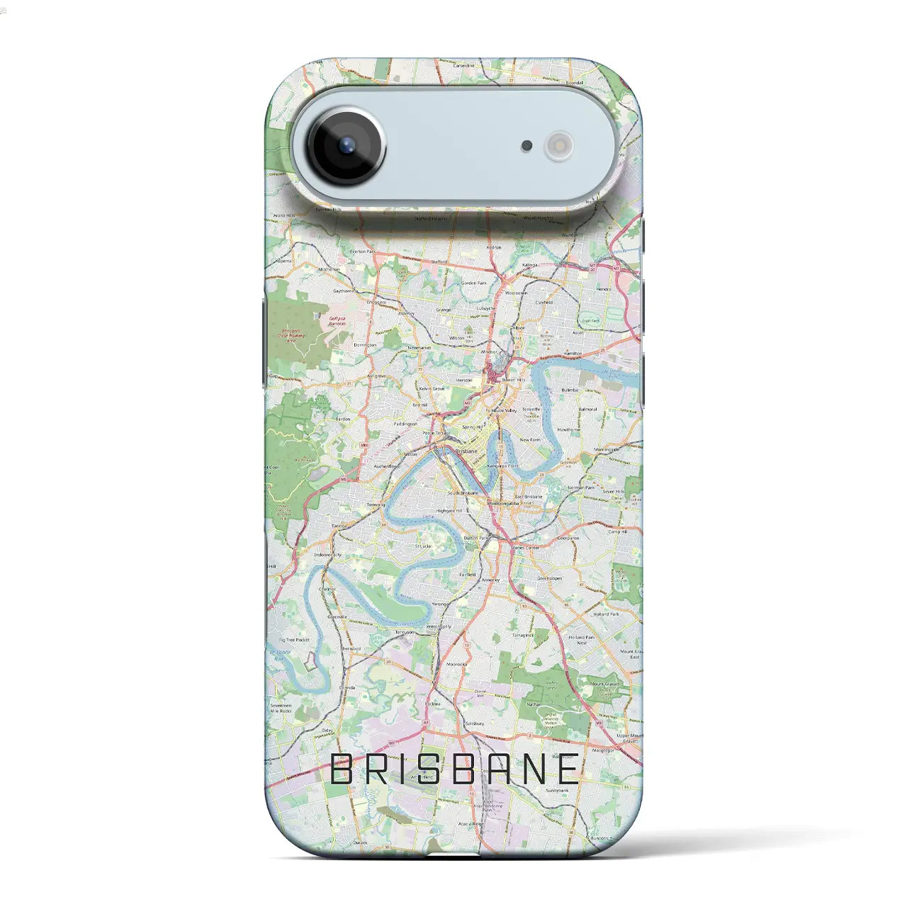 【ブリスベン(オーストラリア)】地図柄iPhoneケース(バックカバータイプ)