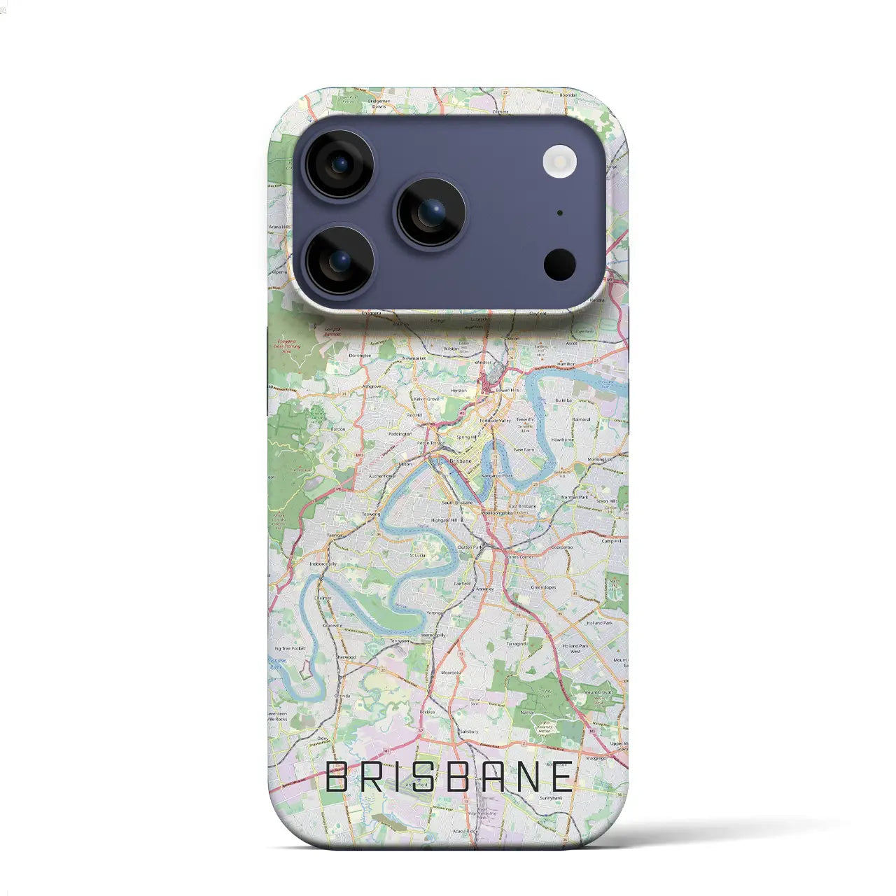 【ブリスベン(オーストラリア)】地図柄iPhoneケース(バックカバータイプ)