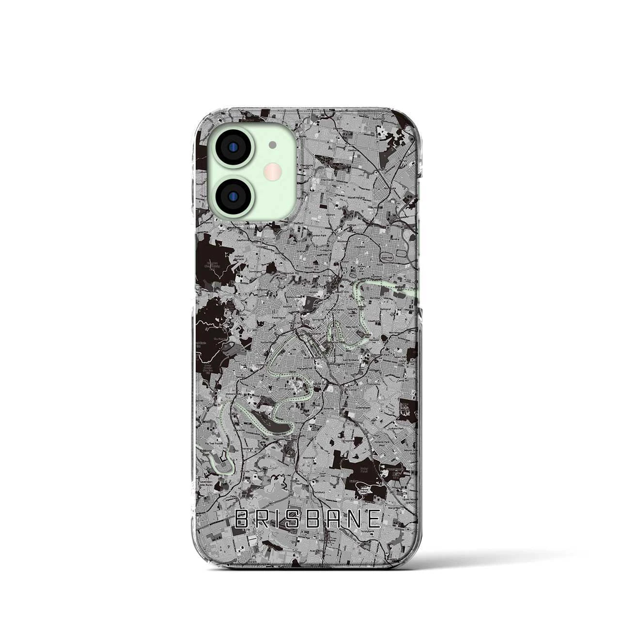 【ブリスベン(オーストラリア)】地図柄iPhoneケース(クリアタイプ)