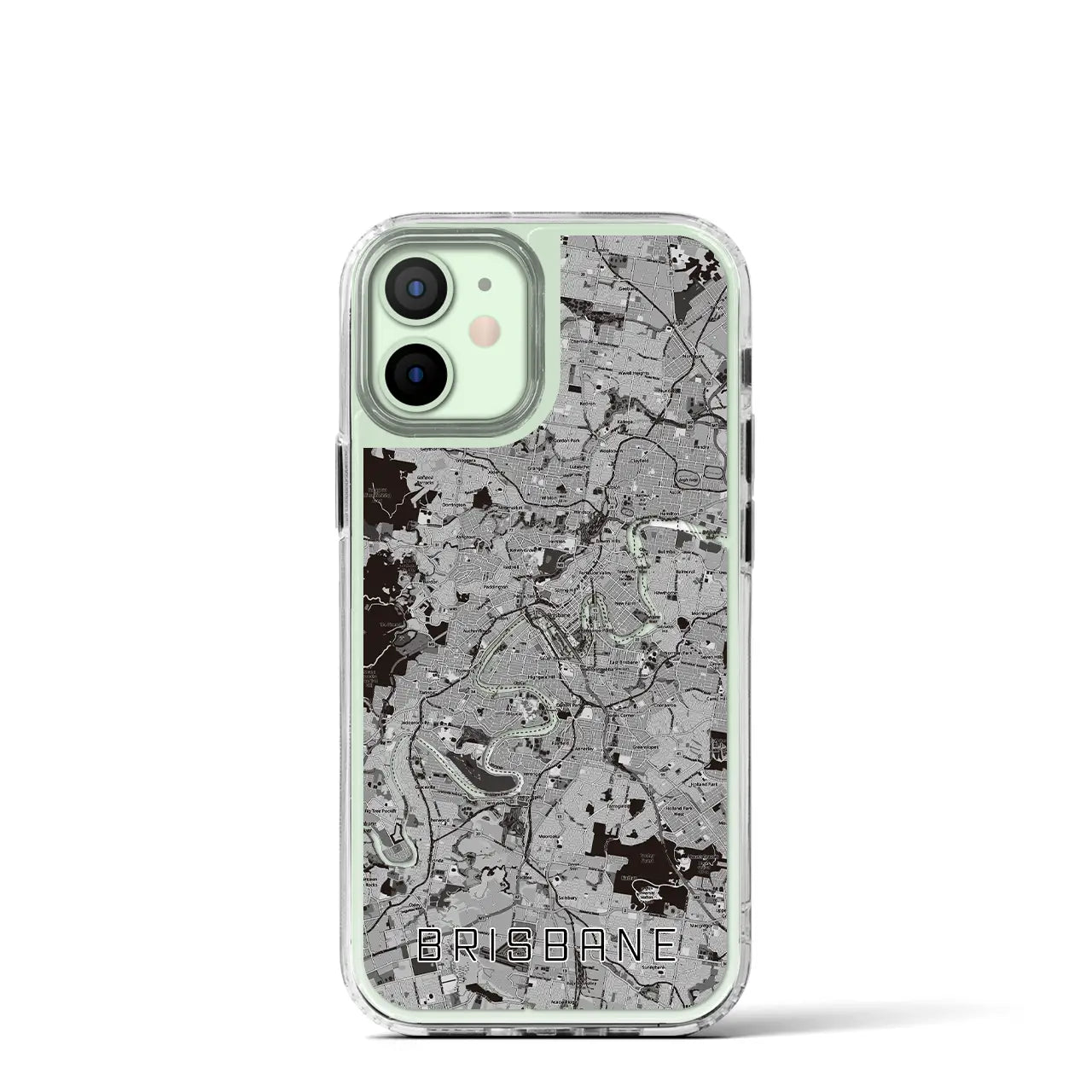 【ブリスベン(オーストラリア)】地図柄iPhoneケース(MagSafeタイプ)