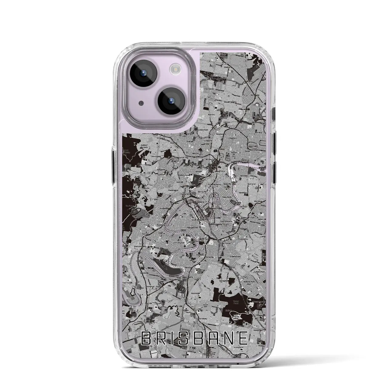 【ブリスベン(オーストラリア)】地図柄iPhoneケース(MagSafeタイプ)