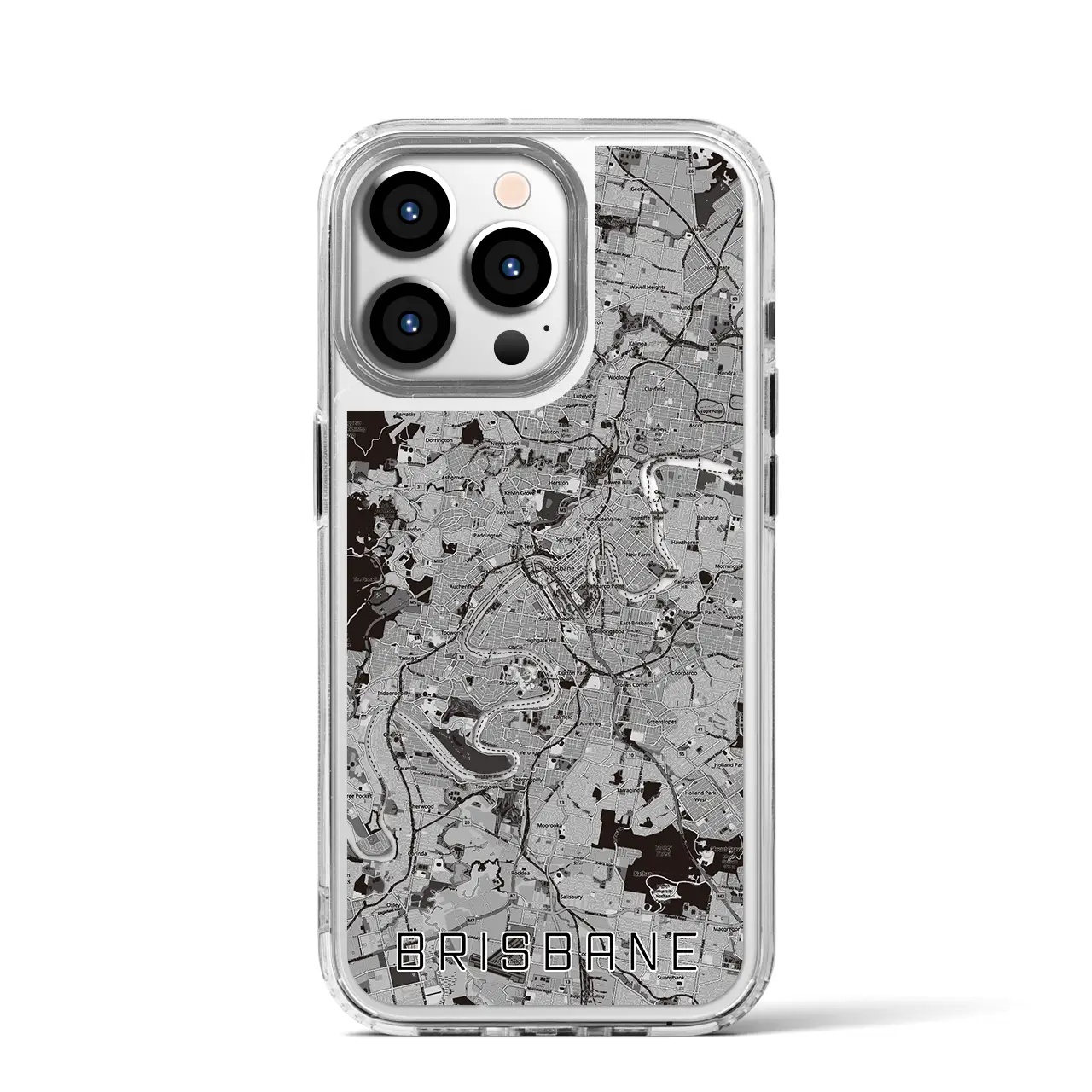 【ブリスベン(オーストラリア)】地図柄iPhoneケース(MagSafeタイプ)