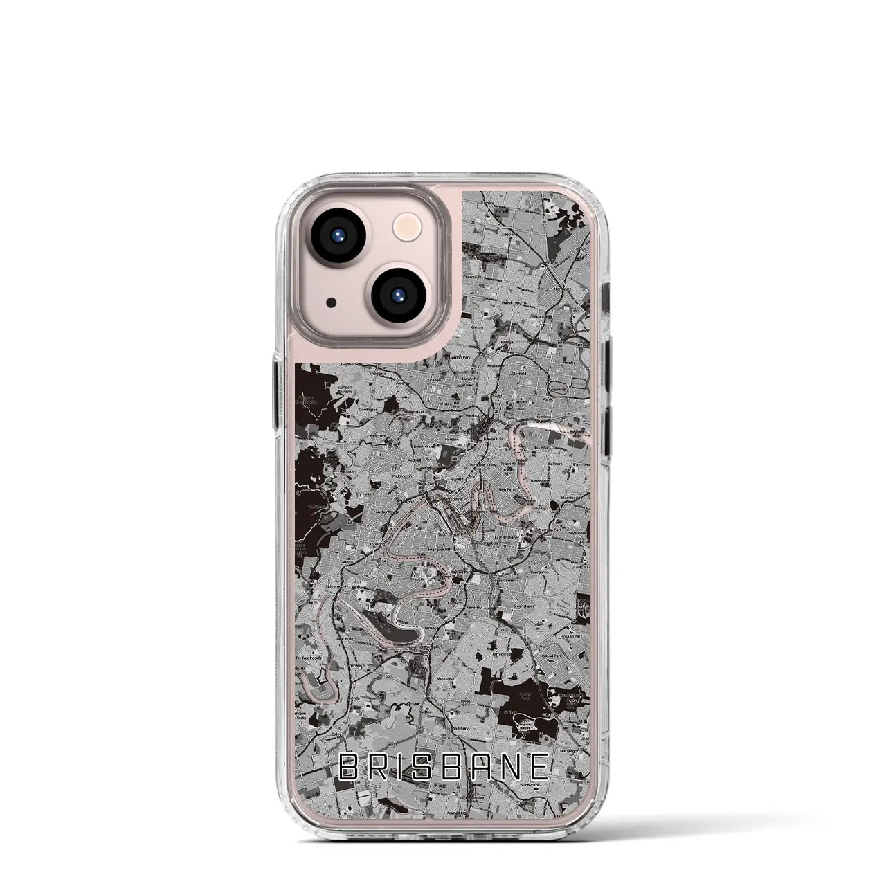 【ブリスベン(オーストラリア)】地図柄iPhoneケース(MagSafeタイプ)