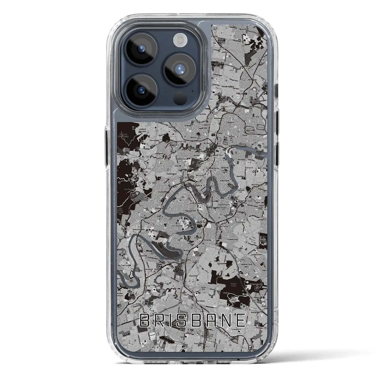 【ブリスベン(オーストラリア)】地図柄iPhoneケース(MagSafeタイプ)