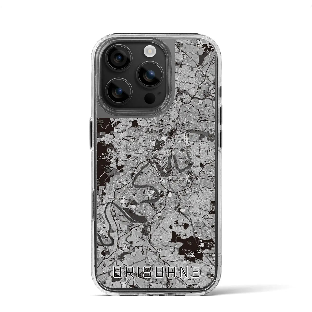 【ブリスベン(オーストラリア)】地図柄iPhoneケース(MagSafeタイプ)