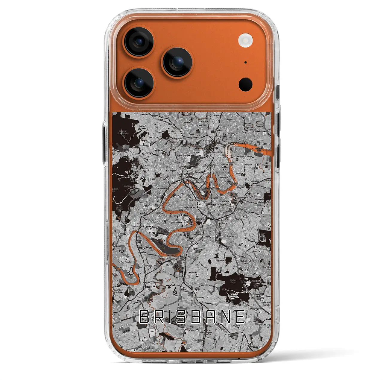 【ブリスベン(オーストラリア)】地図柄iPhoneケース(MagSafeタイプ)