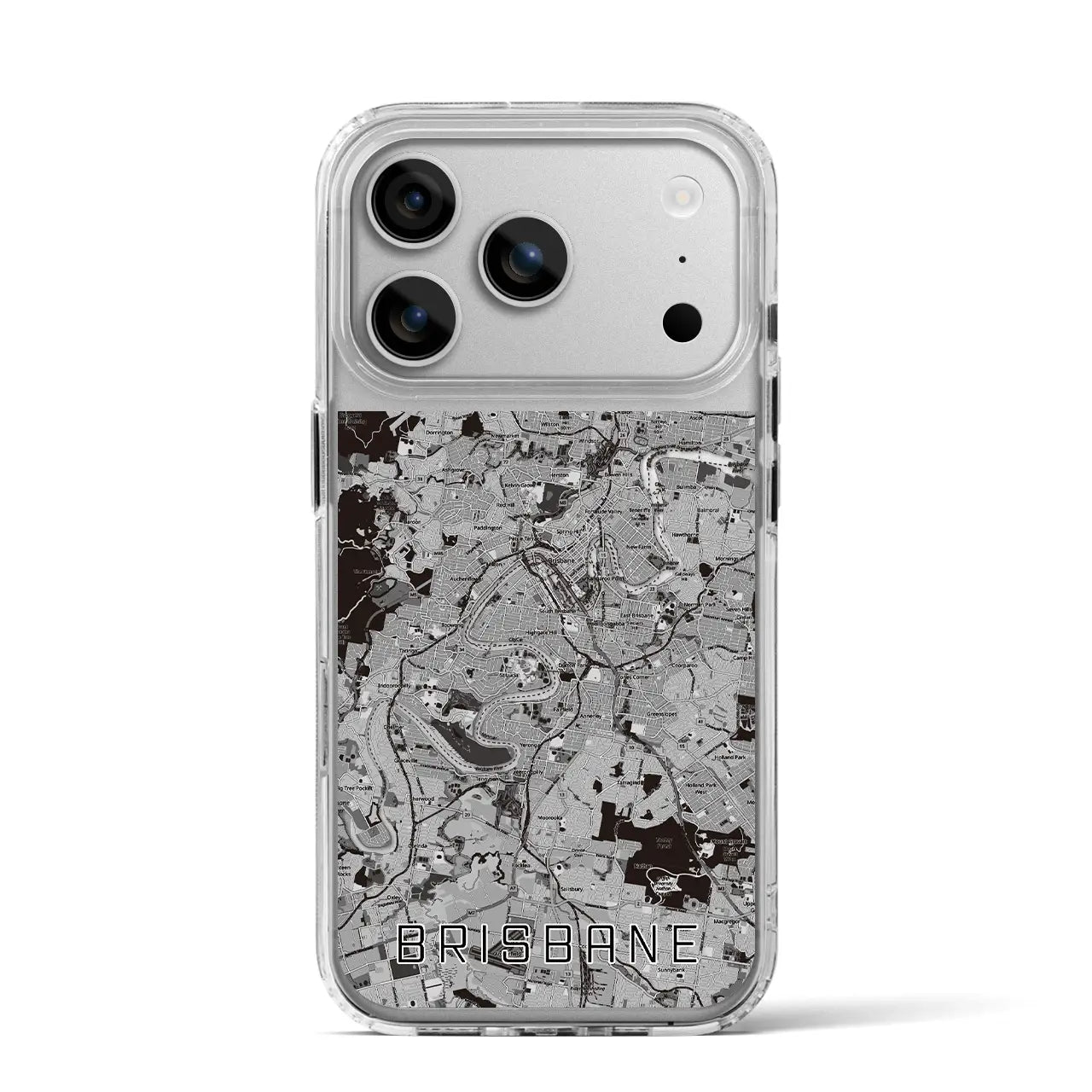 【ブリスベン(オーストラリア)】地図柄iPhoneケース(MagSafeタイプ)