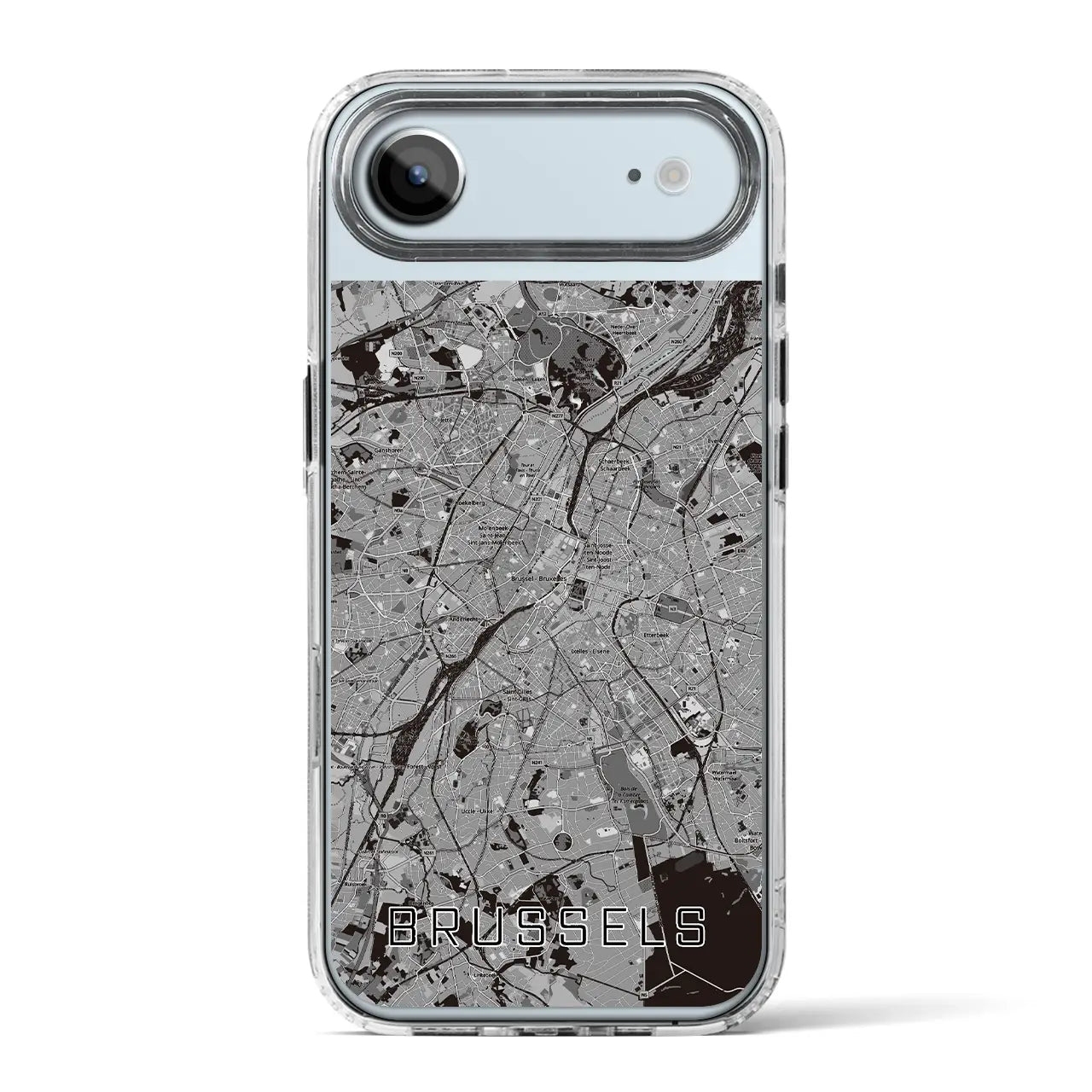 【ブリュッセル(ベルギー)】地図柄iPhoneケース(MagSafeタイプ)