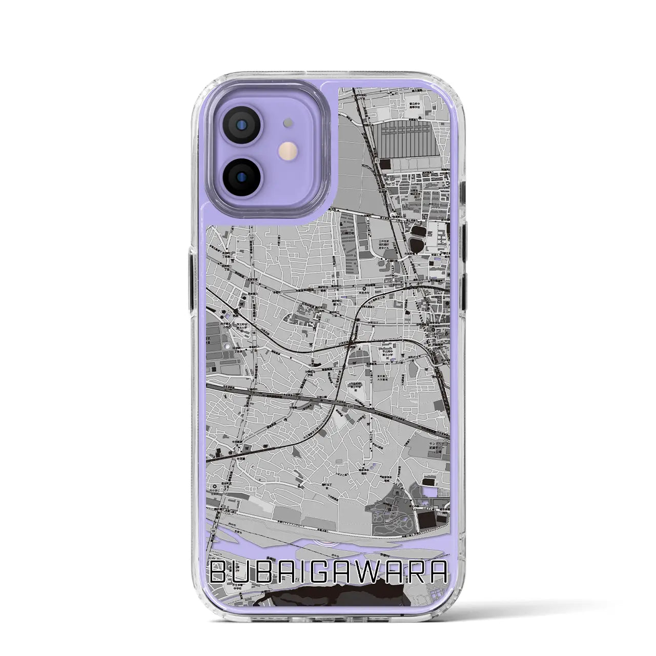 【分倍河原(東京都)】地図柄iPhoneケース(MagSafeタイプ)