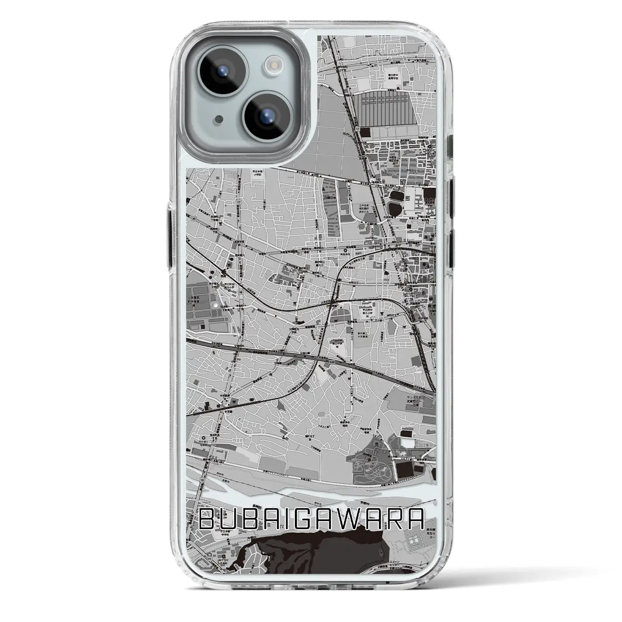 【分倍河原(東京都)】地図柄iPhoneケース(MagSafeタイプ)