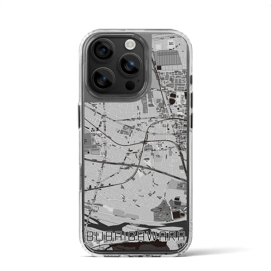 【分倍河原(東京都)】地図柄iPhoneケース(MagSafeタイプ)