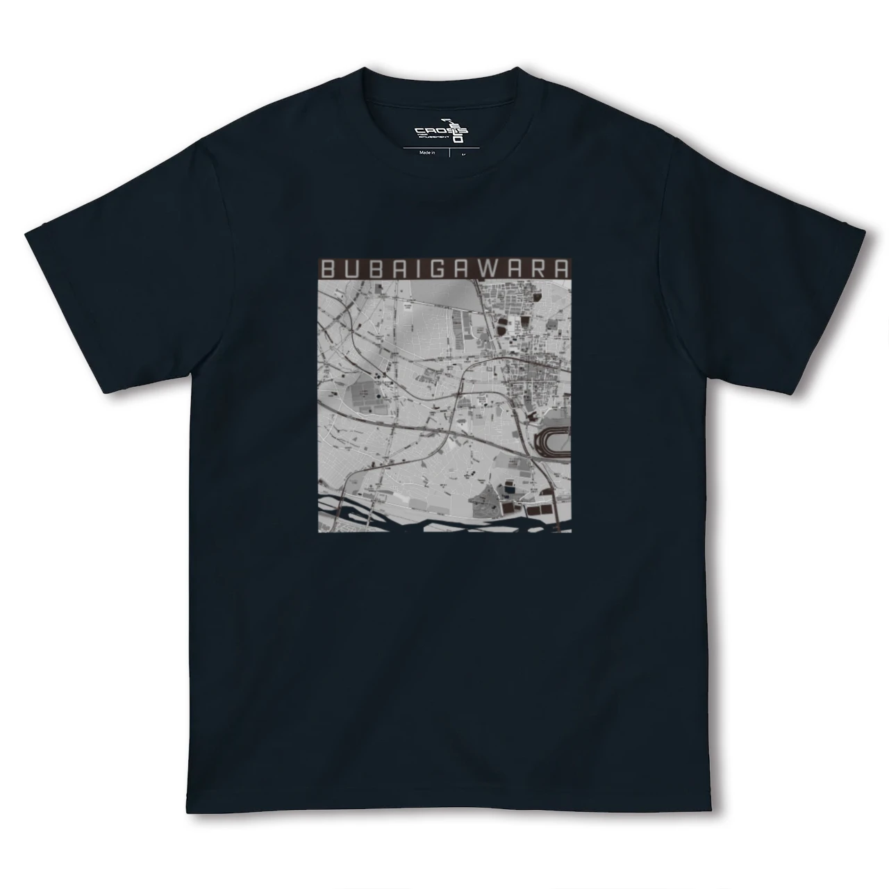 【分倍河原(東京都)】地図柄ヘビーウェイトTシャツ
