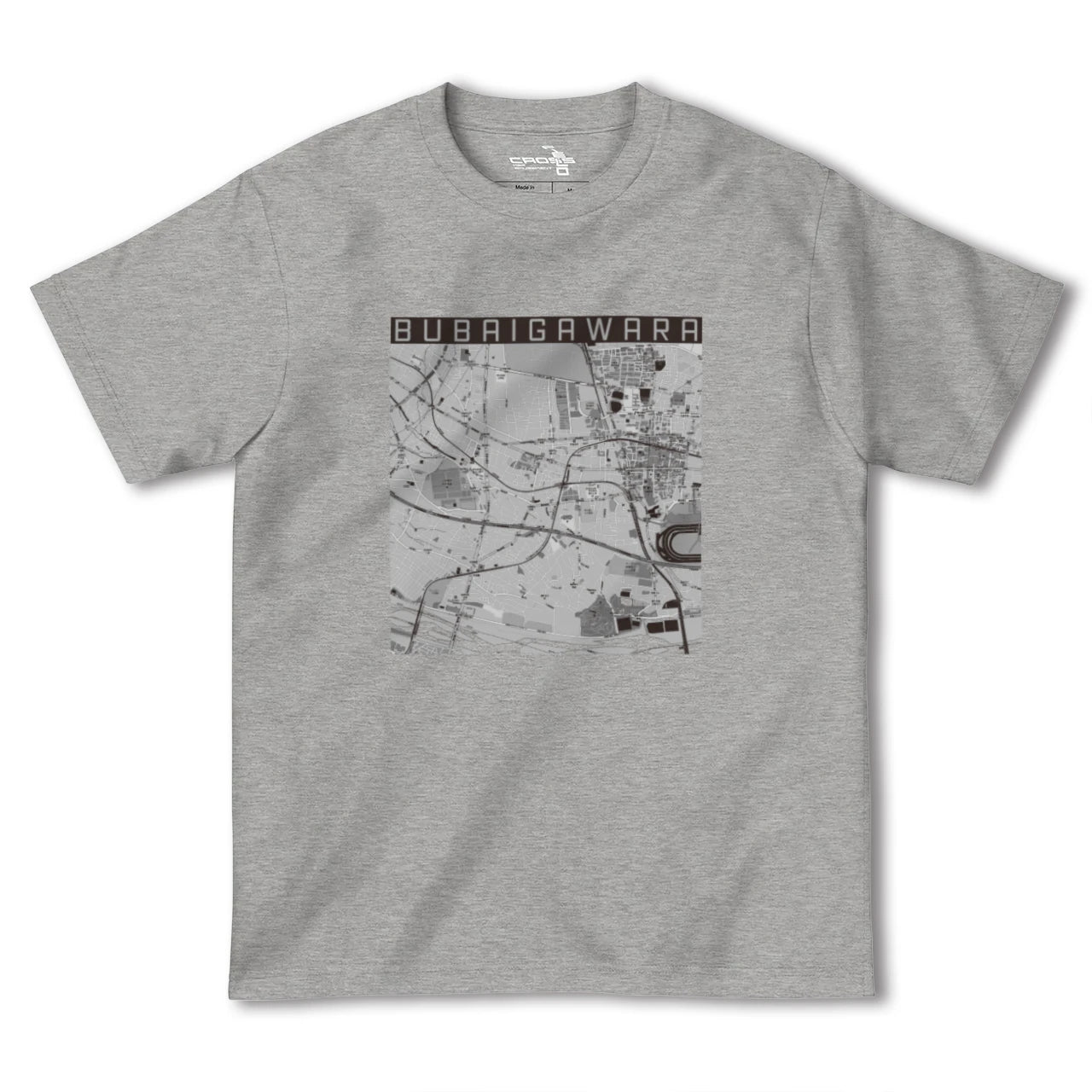 【分倍河原(東京都)】地図柄ヘビーウェイトTシャツ