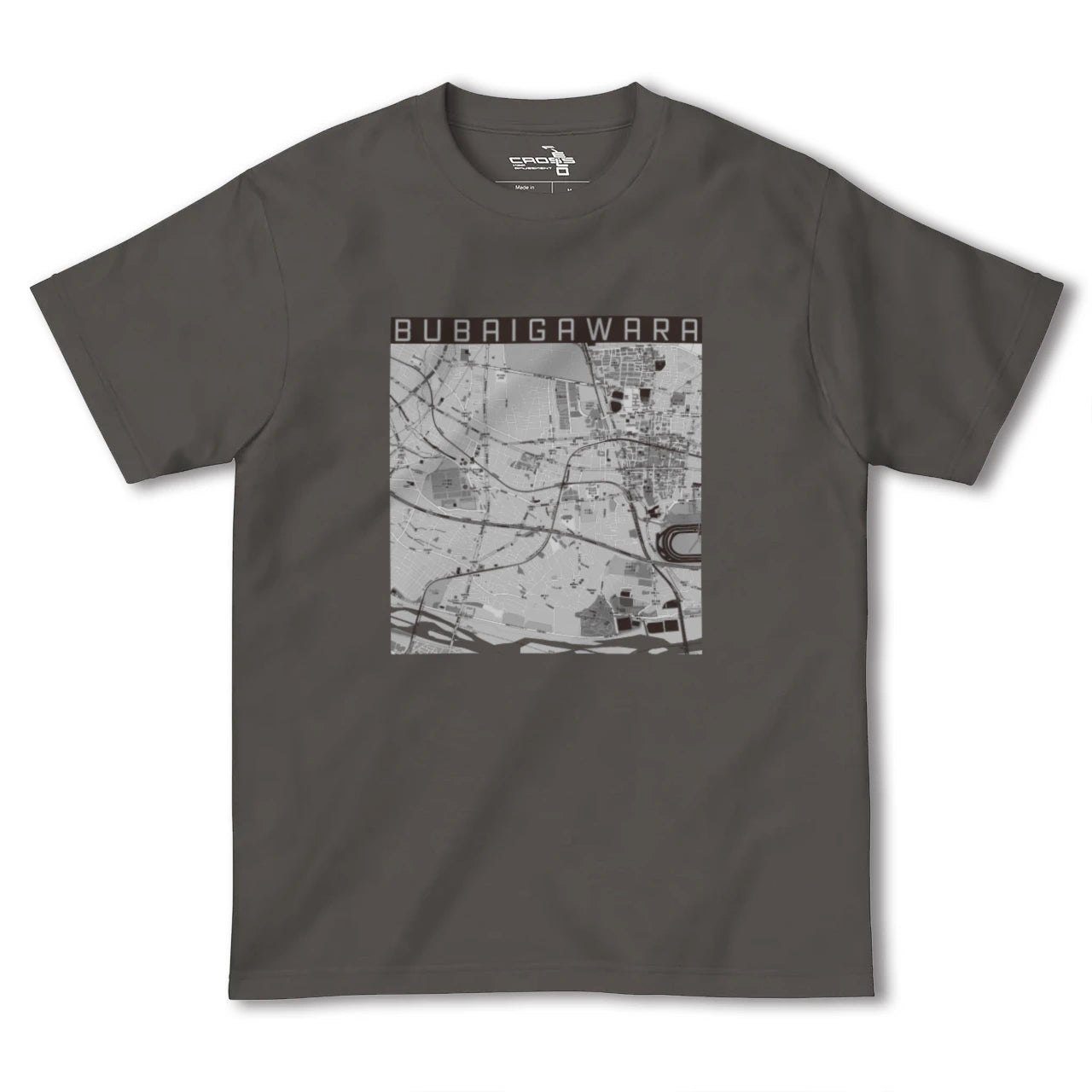 【分倍河原(東京都)】地図柄ヘビーウェイトTシャツ