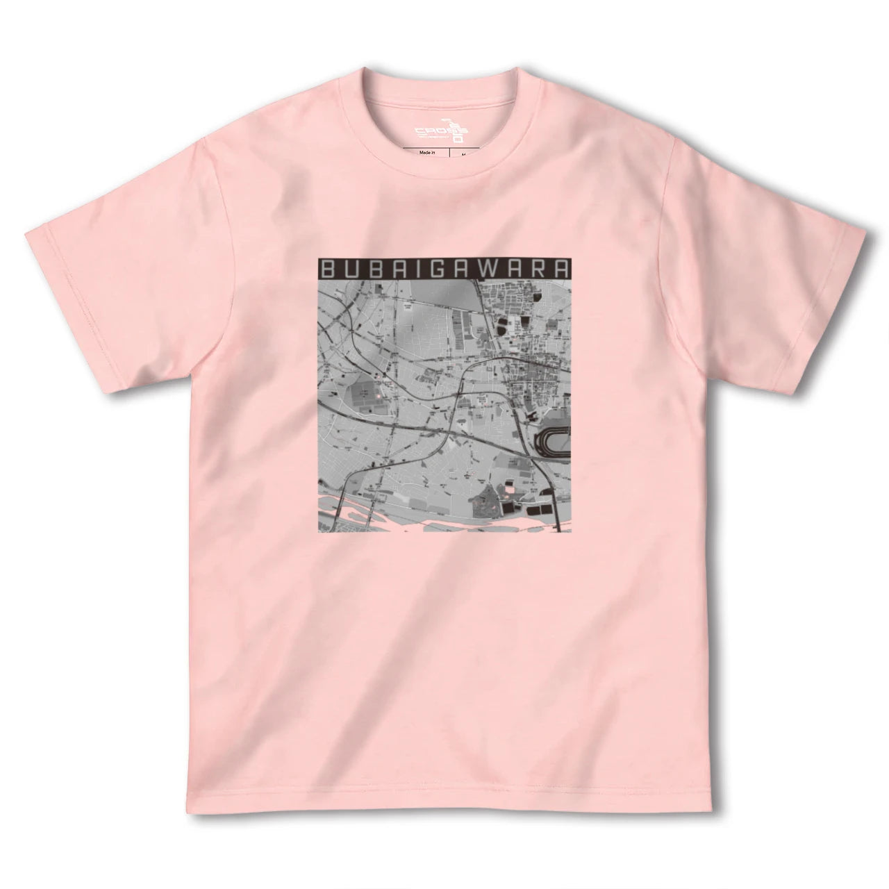 【分倍河原(東京都)】地図柄ヘビーウェイトTシャツ