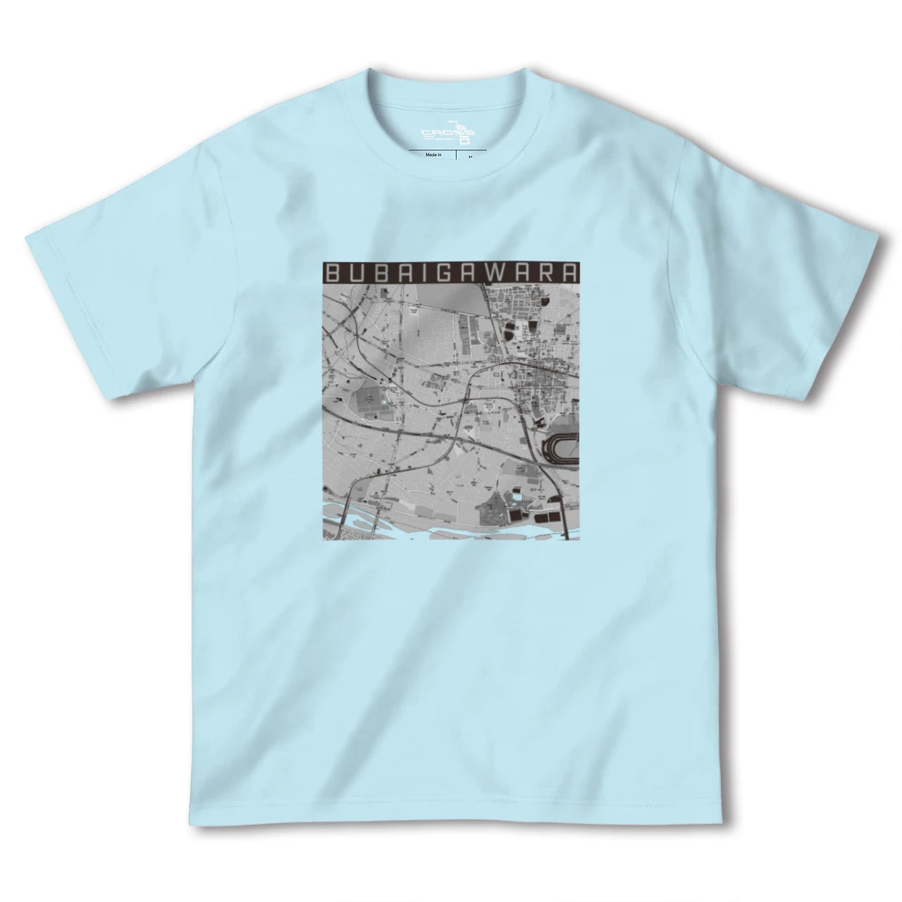 【分倍河原(東京都)】地図柄ヘビーウェイトTシャツ