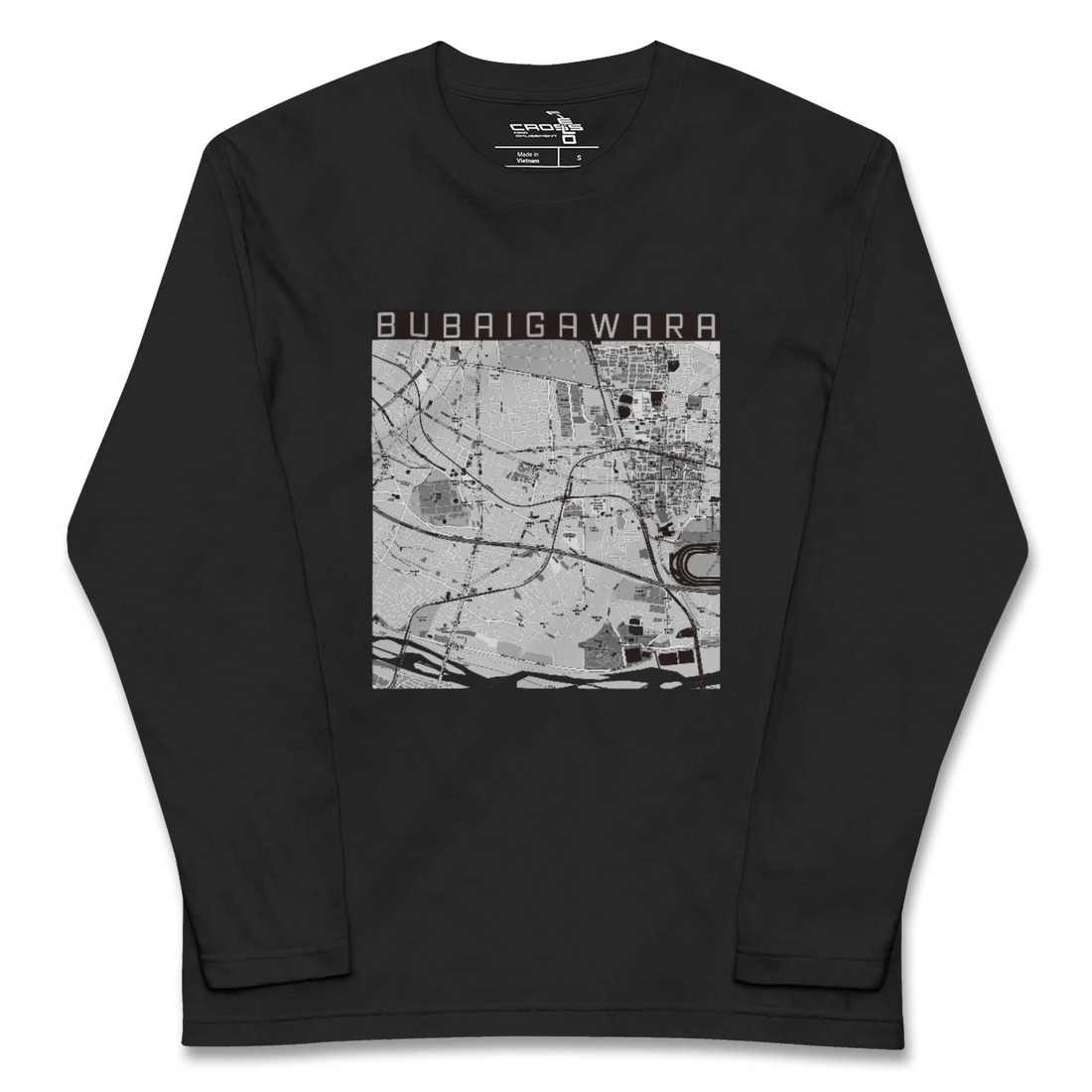 【分倍河原(東京都)】地図柄ロングスリーブTシャツ