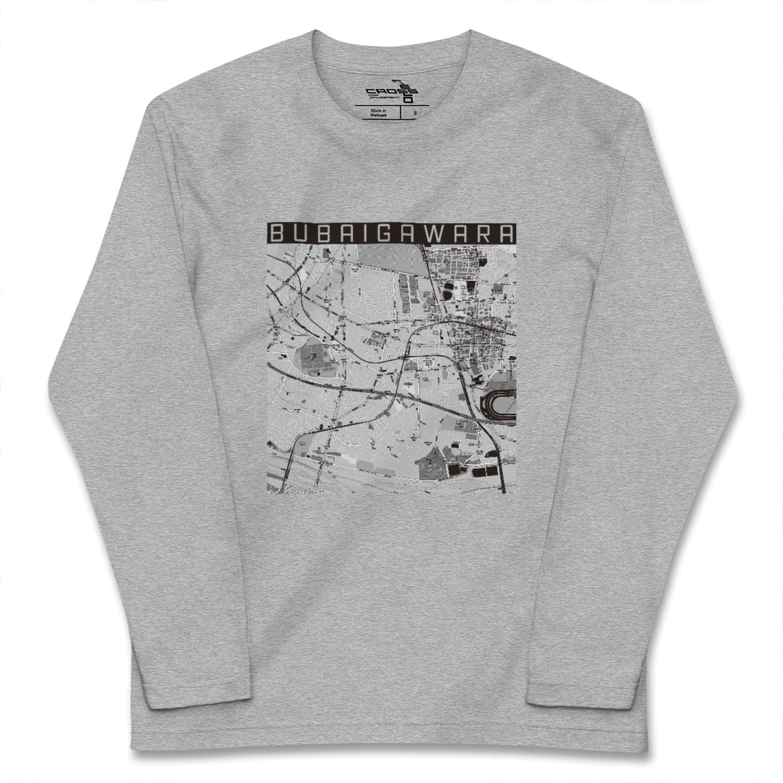 【分倍河原(東京都)】地図柄ロングスリーブTシャツ