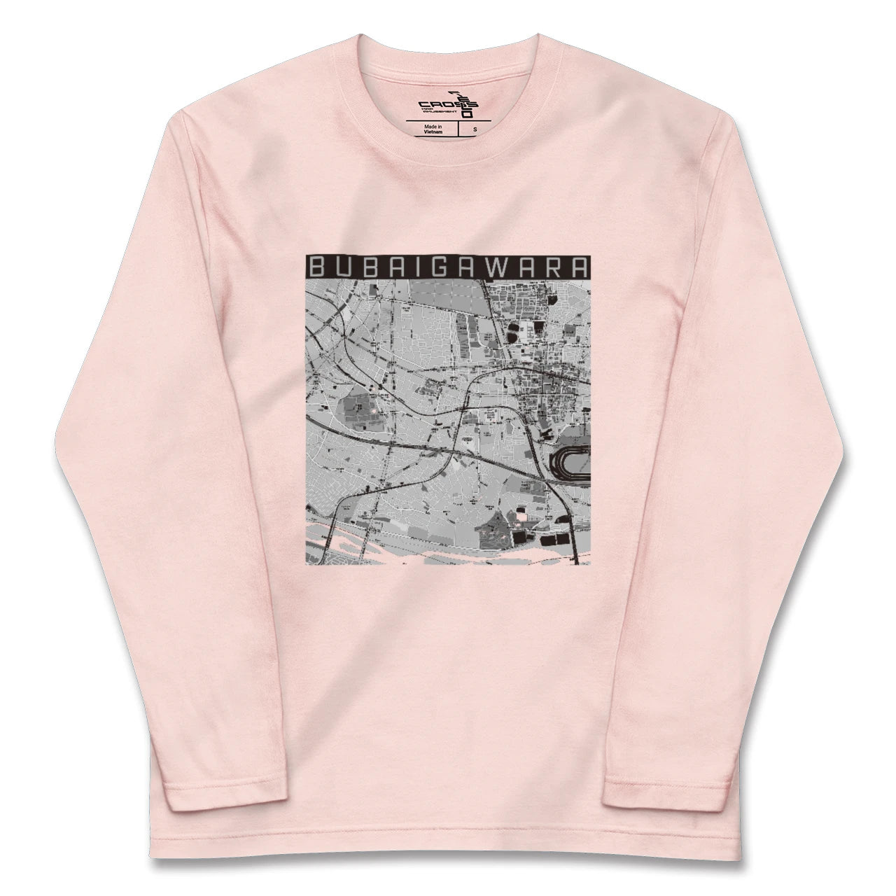 【分倍河原(東京都)】地図柄ロングスリーブTシャツ