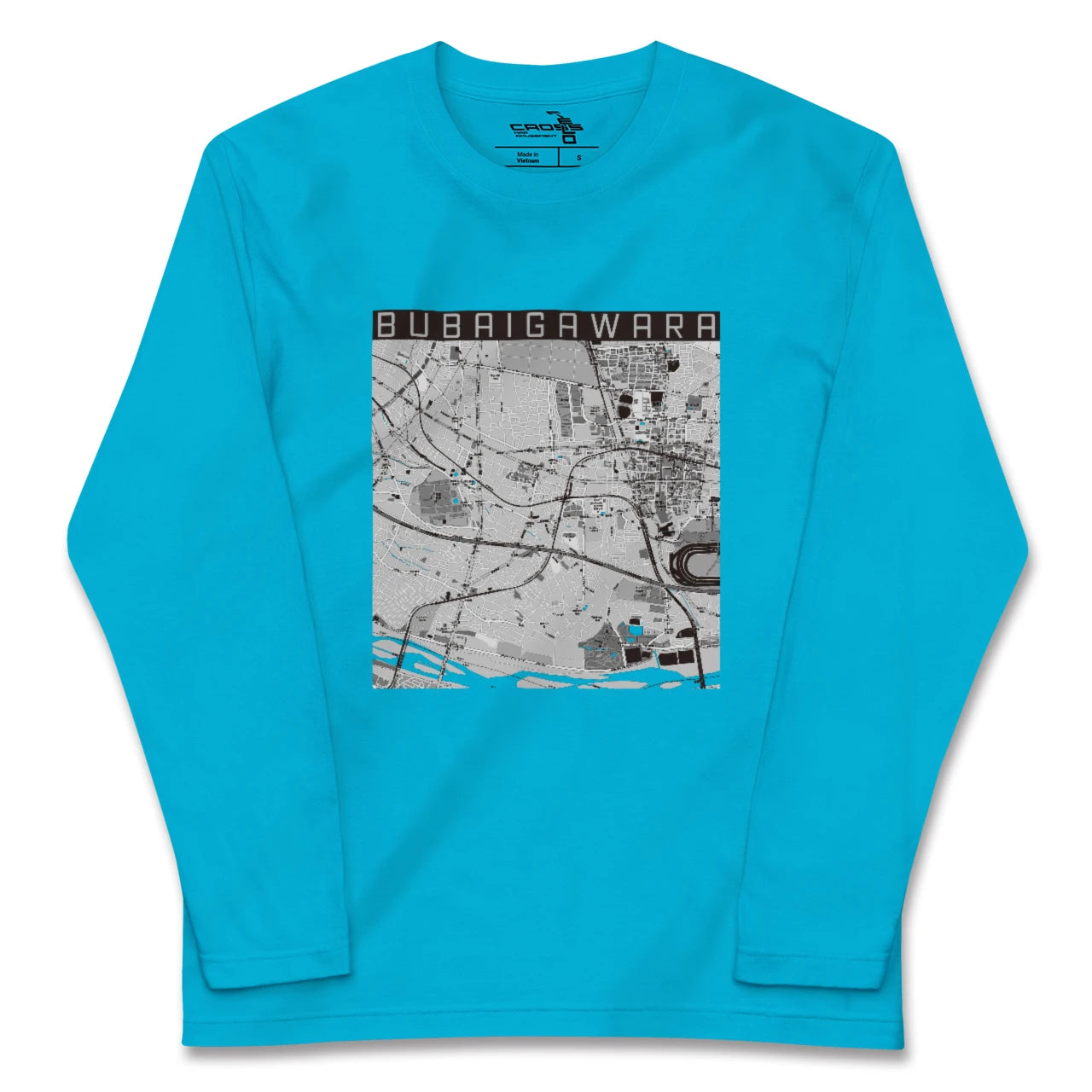 【分倍河原(東京都)】地図柄ロングスリーブTシャツ