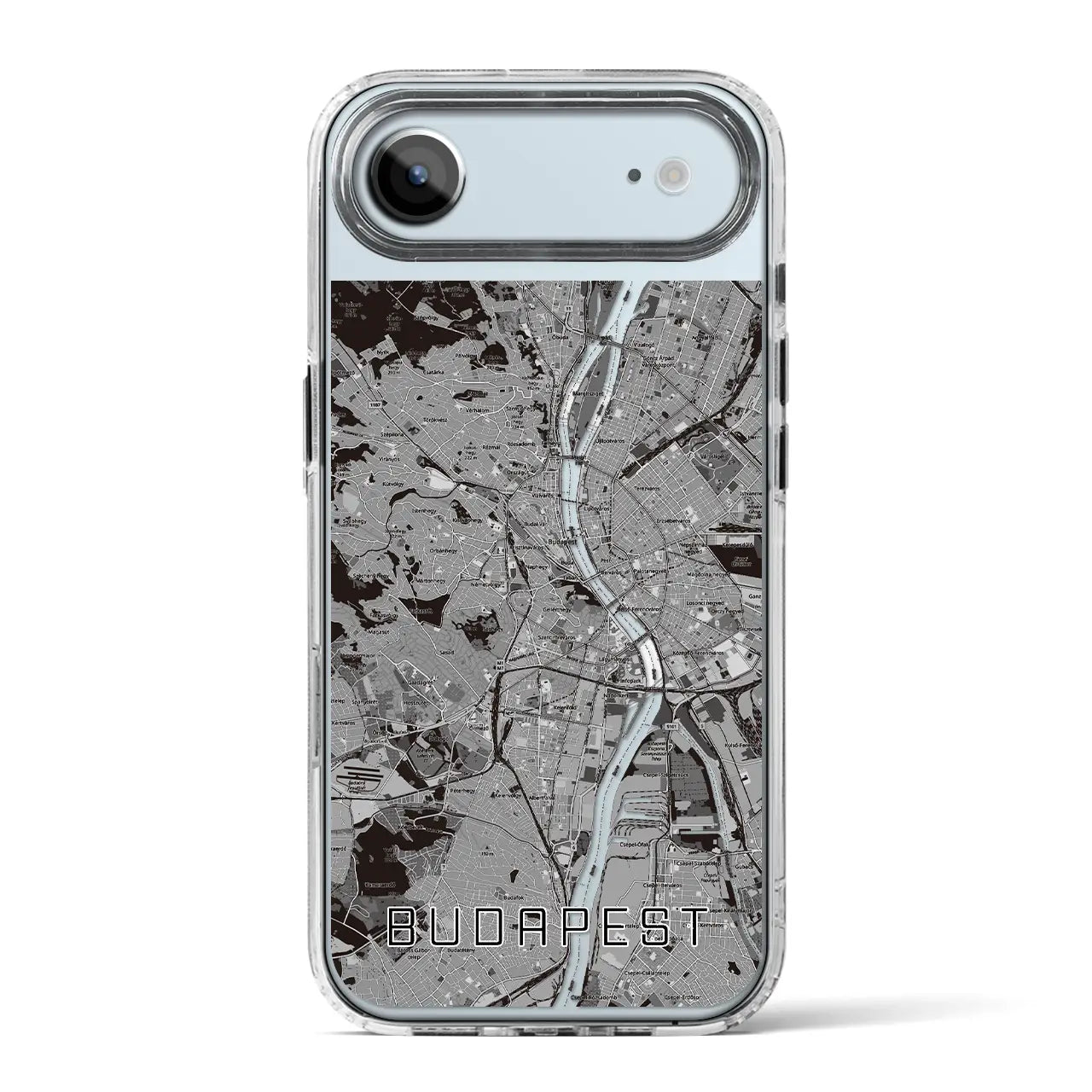【ブダペスト(ハンガリー)】地図柄iPhoneケース(MagSafeタイプ)