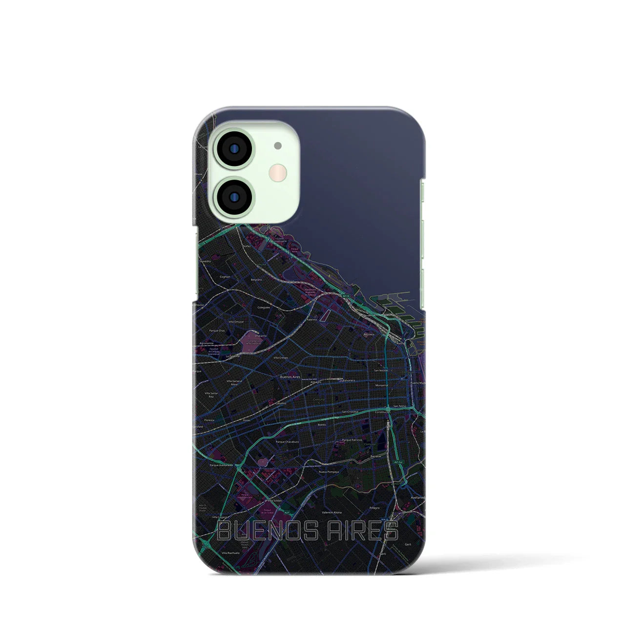 【ブエノスアイレス(アルゼンチン)】地図柄iPhoneケース(バックカバータイプ)