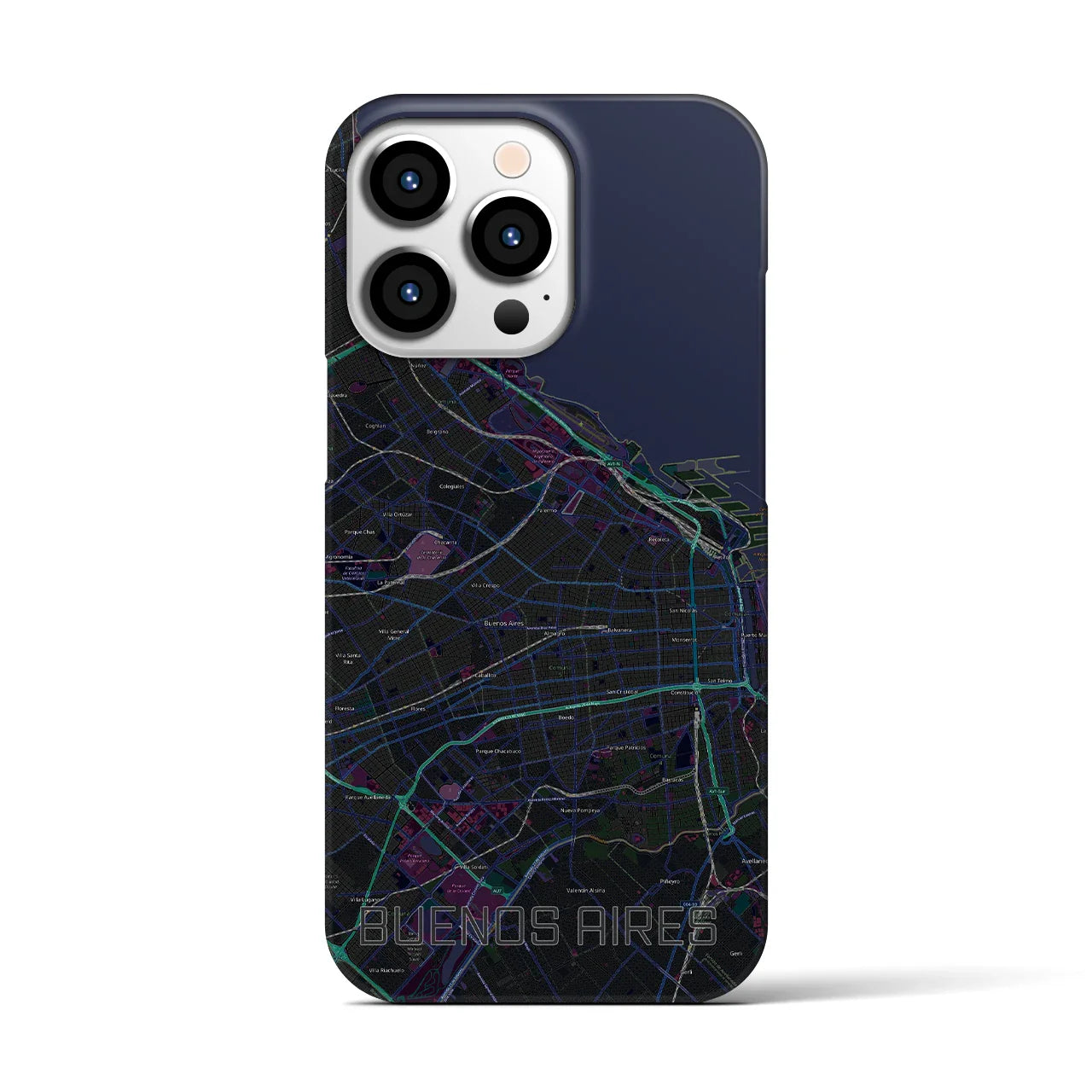 【ブエノスアイレス(アルゼンチン)】地図柄iPhoneケース(バックカバータイプ)