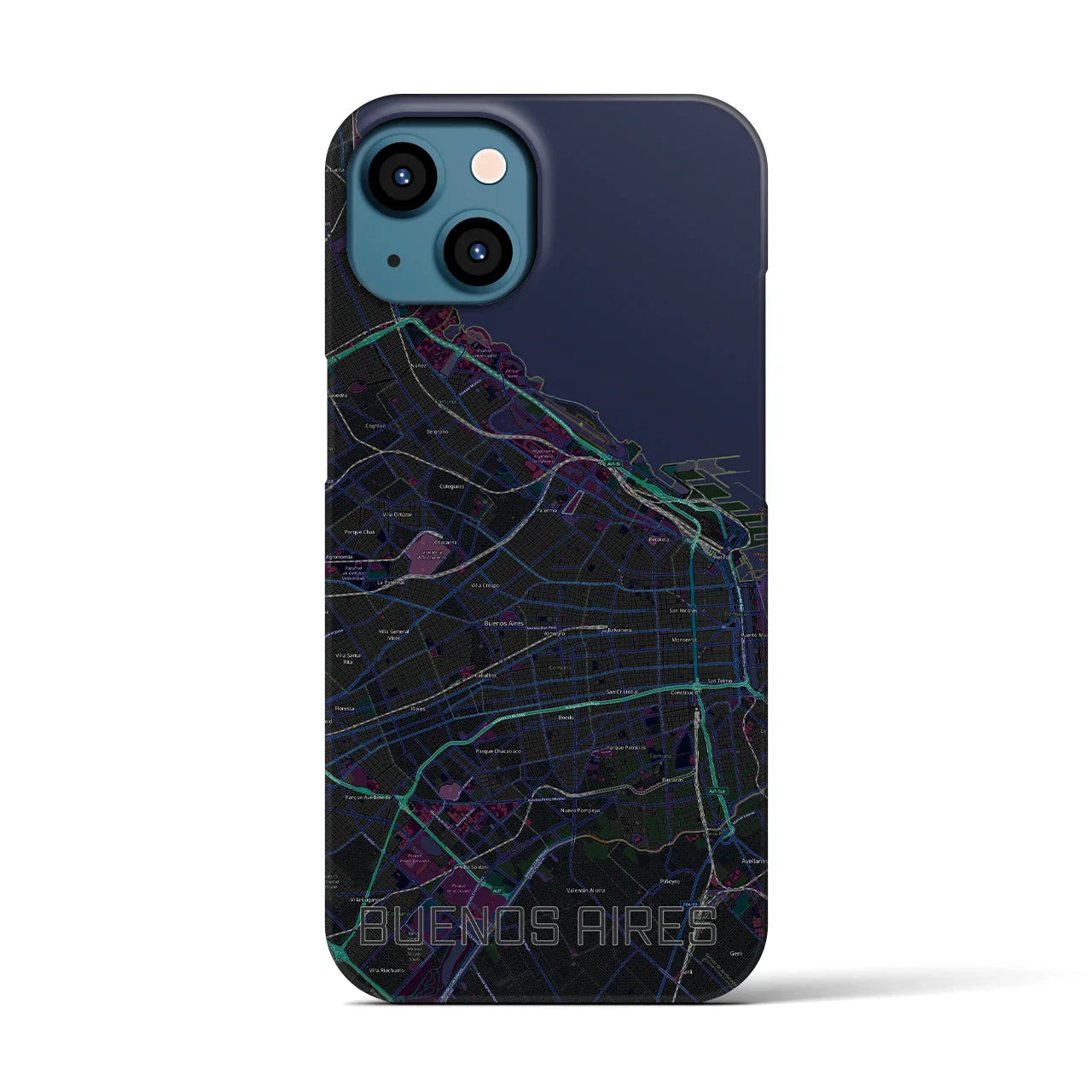 【ブエノスアイレス(アルゼンチン)】地図柄iPhoneケース(バックカバータイプ)